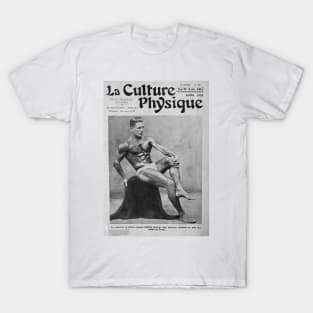 La Culture Physique - Vintage Physique Muscle Male Model Magazine Cover T-Shirt